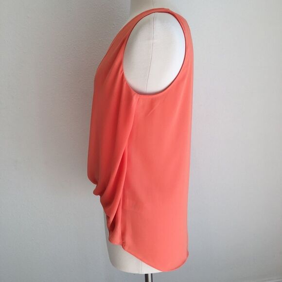 Elizabeth & James sleeveless orange blouse EUC SzS - Picture 5 of 9
